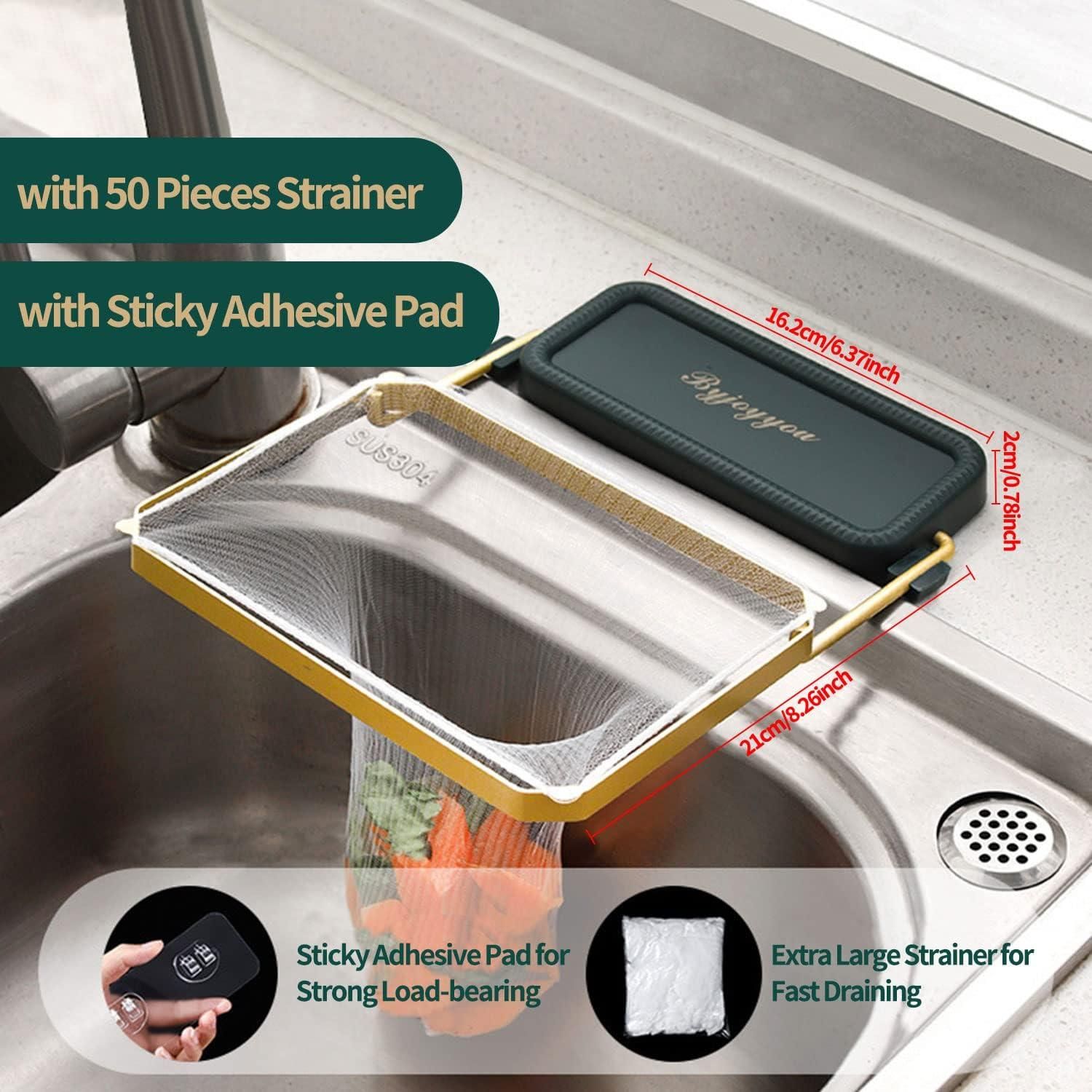 Sink Strainer & Kitchen Sink Filter with 100 mesh bags