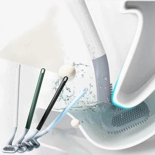 2-Pack Bendable Golf Toilet Bowl Cleaners – Silicone Brush with 360° Reach, Wall Mount Included