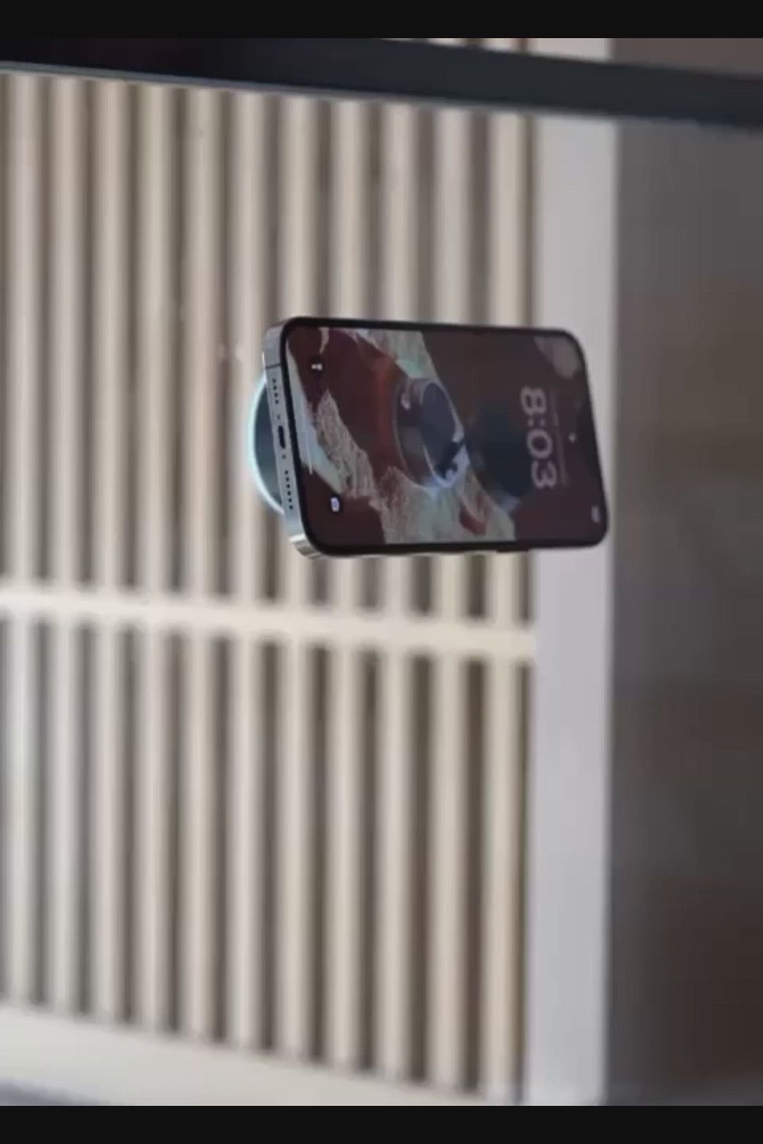 Premium Magnetic Vacuum Phone Holder – Adjustable 360° Mobile Stand for Car, Desk, Wall, Strong Suction Mount for All Smartphones